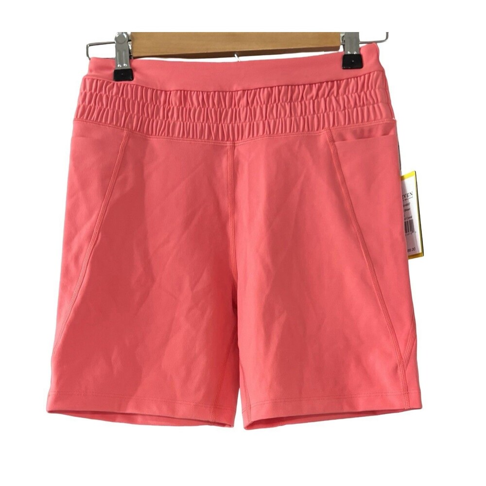 Eleven Venus Williams Coral High Waisted Biker Shorts Women’s Size Small NWT
